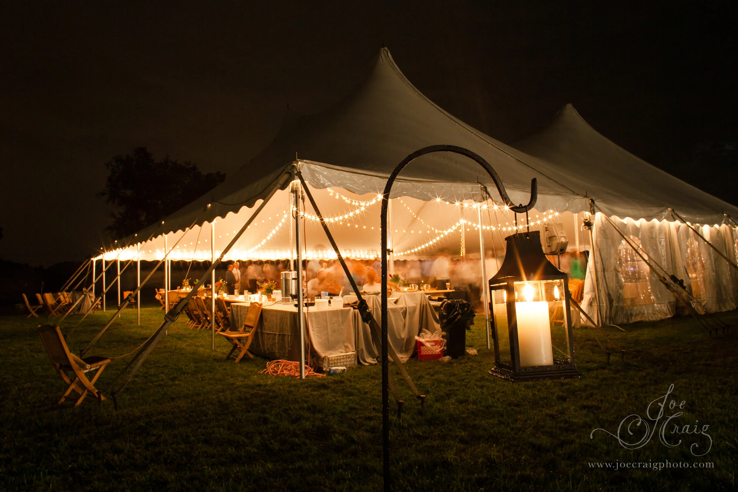 Lights tent top